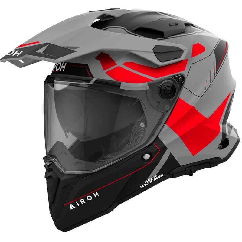Airoh Commander 2 Reveal Kırmızı Fluo Mat Motosiklet Kaskı