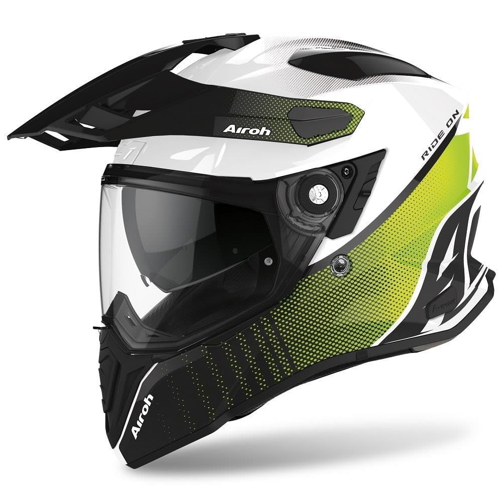 AIROH COMMANDER PROGRESS LIME GLOSS KASK
