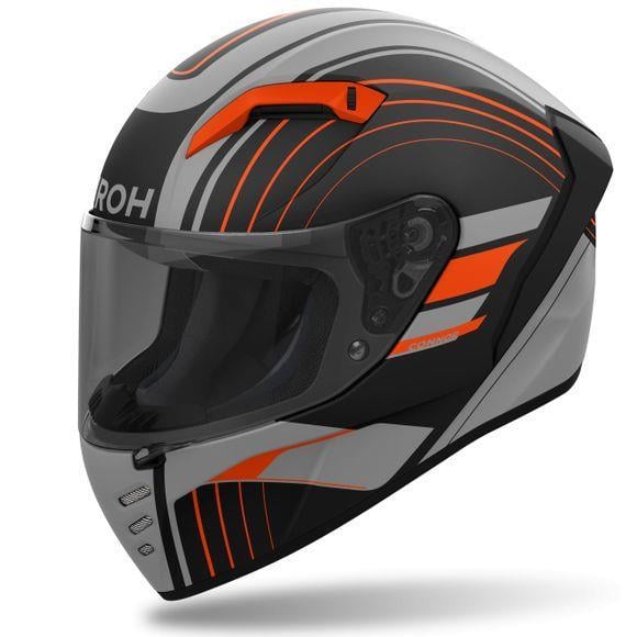 Airoh Connor Achıeve Turuncu Mat Motosiklet Kaskı