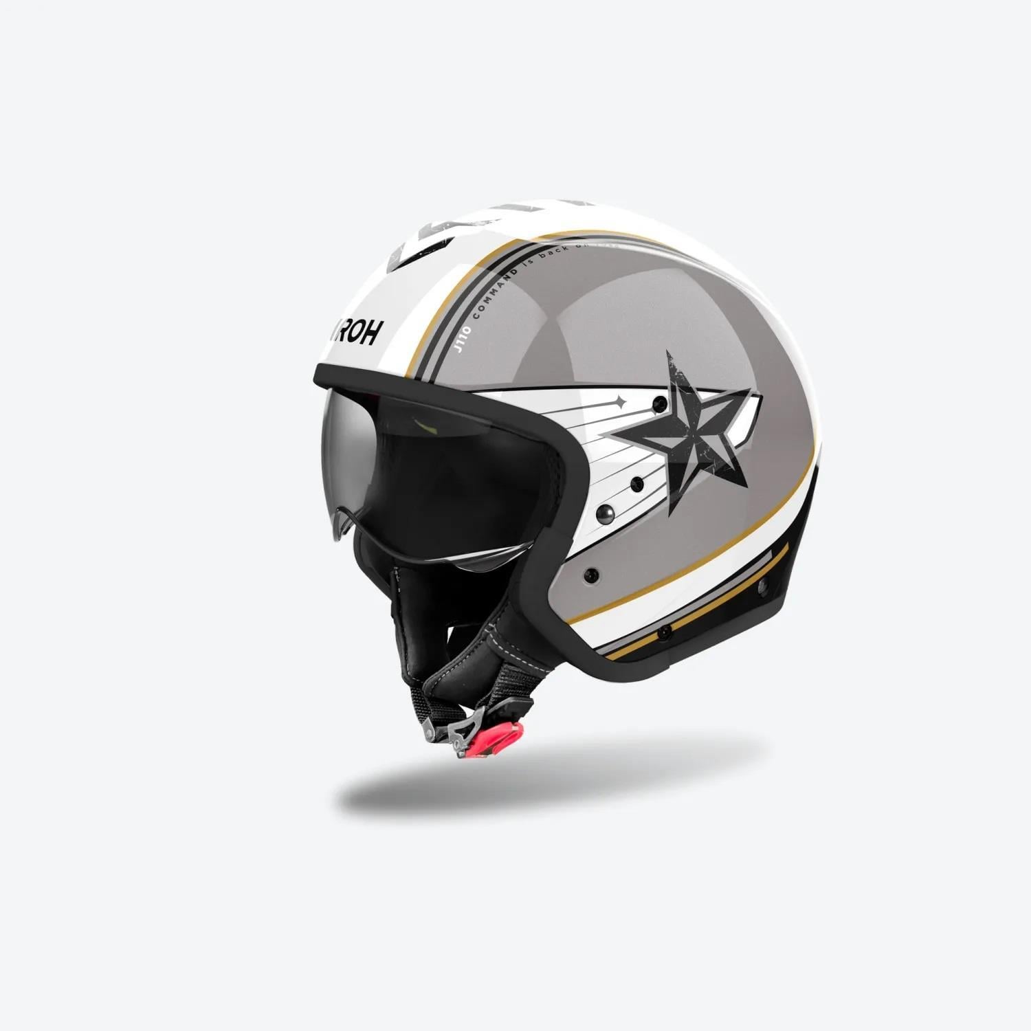 Airoh J 110 Command Gold Glıtter Motosiklet Kaskı