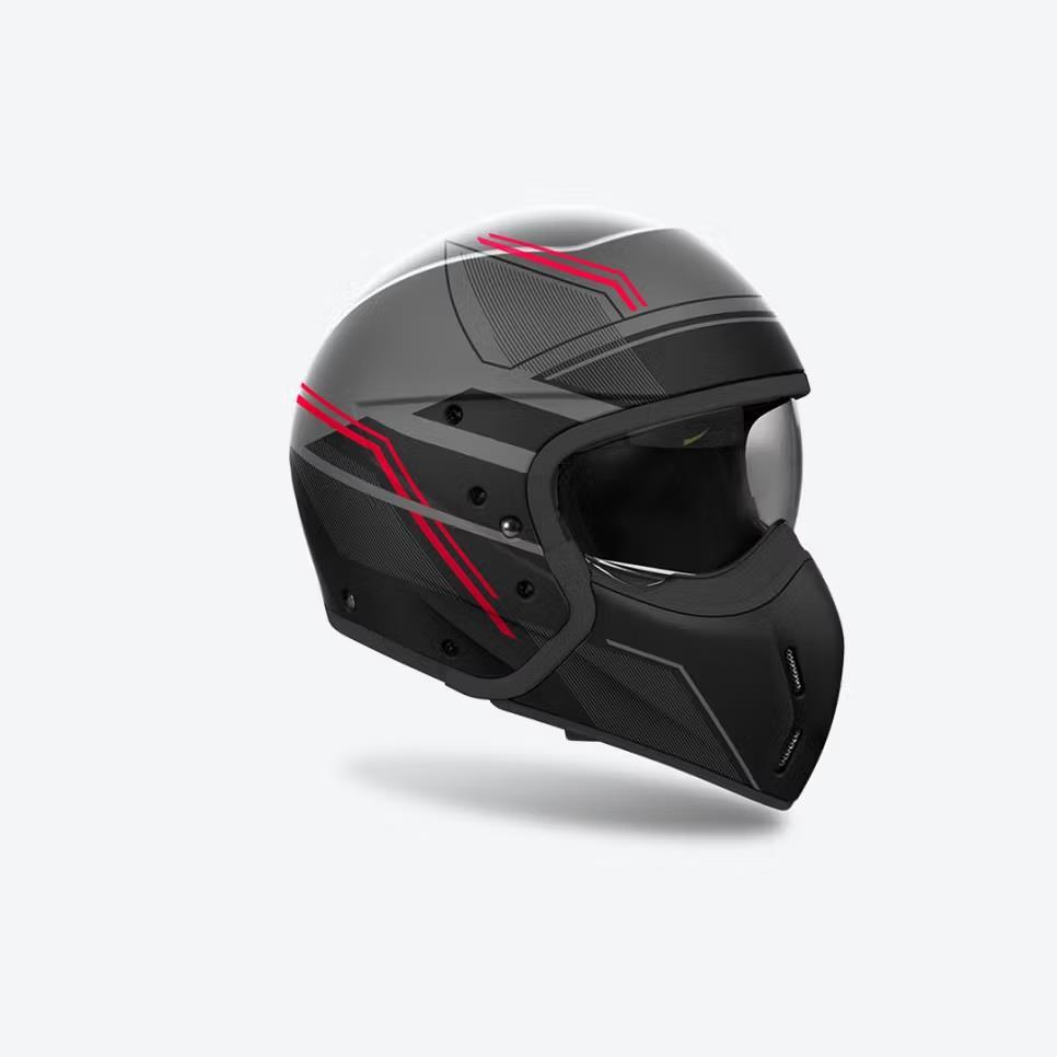 Airoh J 110 Slım Kırmızı Mat Motosiklet Kaskı