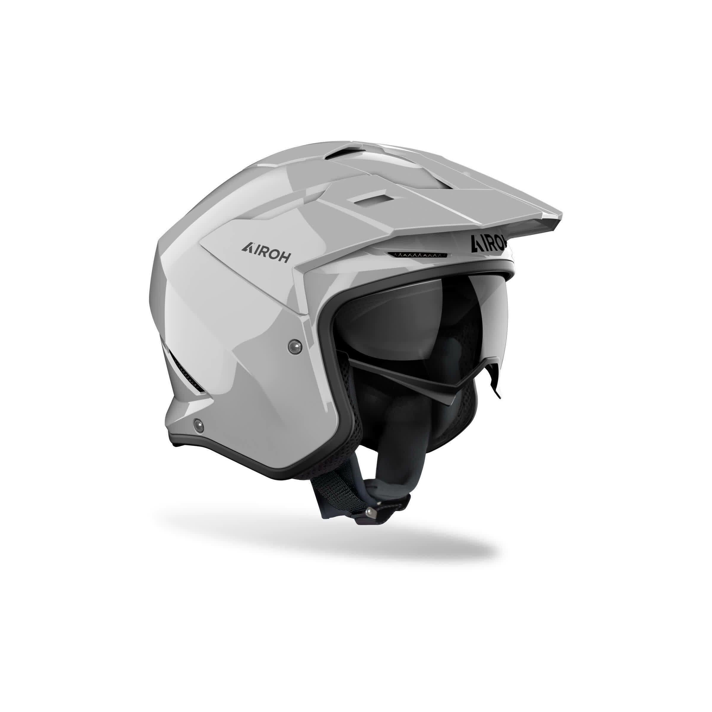 Airoh Kombakt Color Concrete Gri Parlak Motosiklet Kaskı