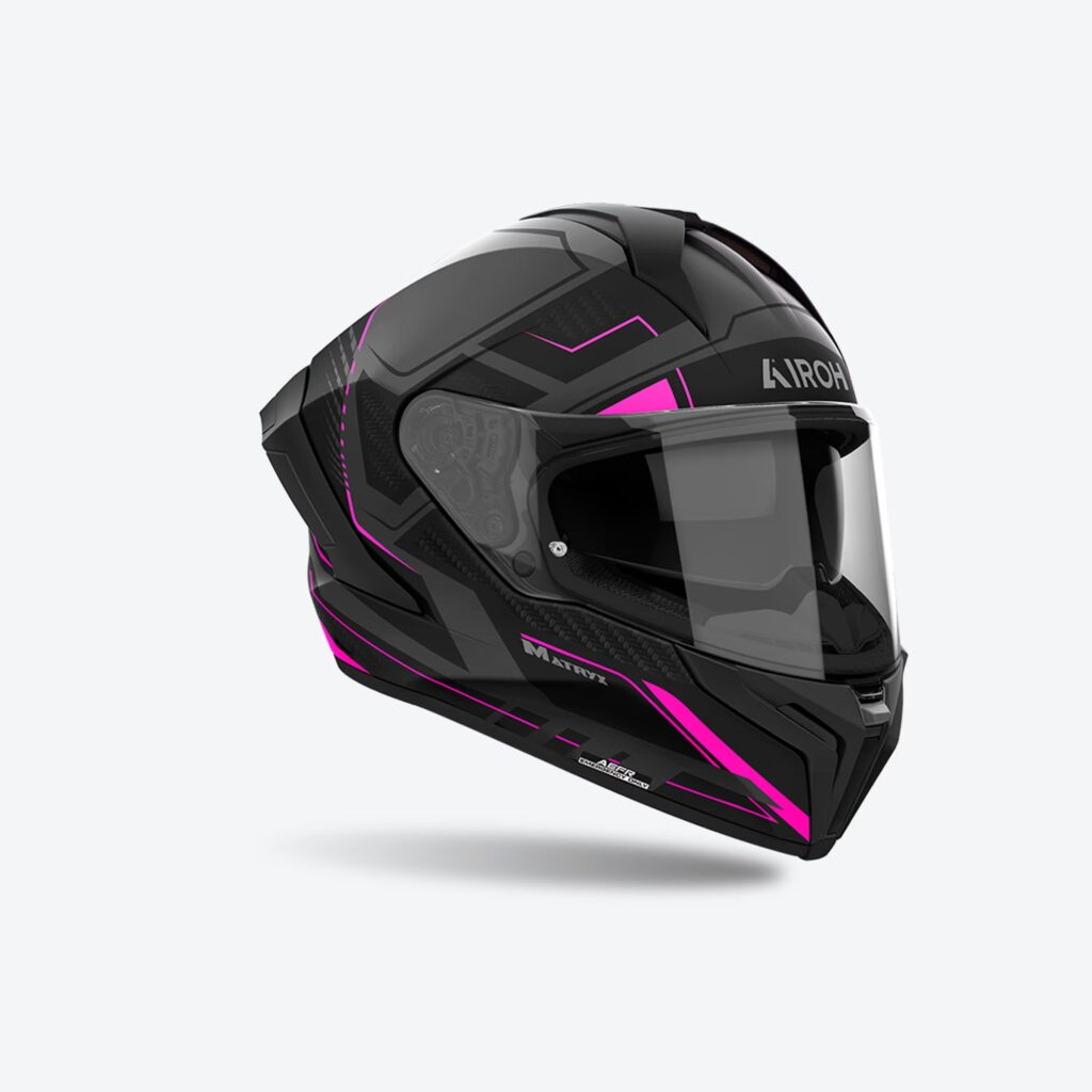 Airoh Matryx Rocket Pembe Mat Motosiklet Kaskı