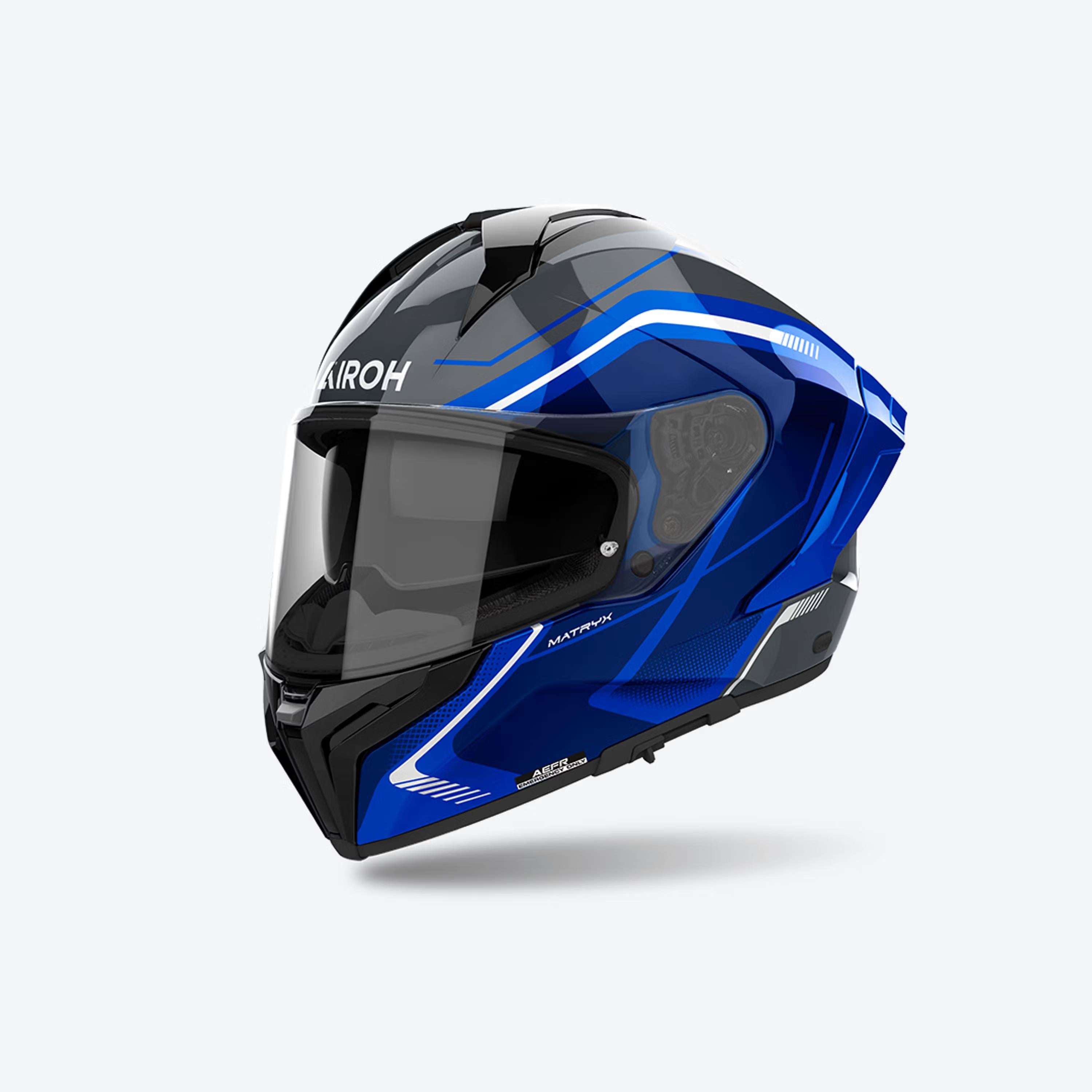 Airoh Matryx Wıde Mavi Parlak Motosiklet Kaskı