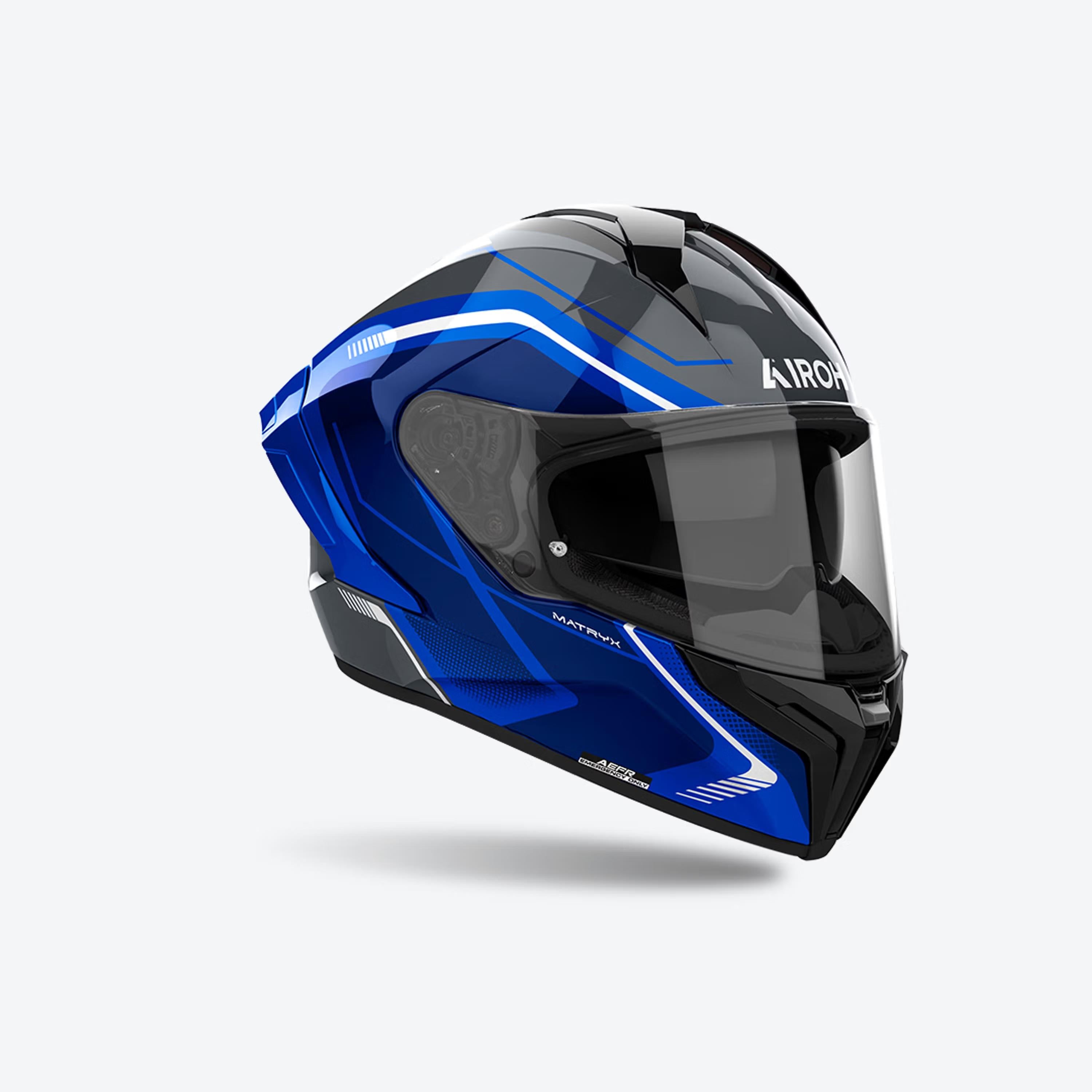 Airoh Matryx Wıde Mavi Parlak Motosiklet Kaskı