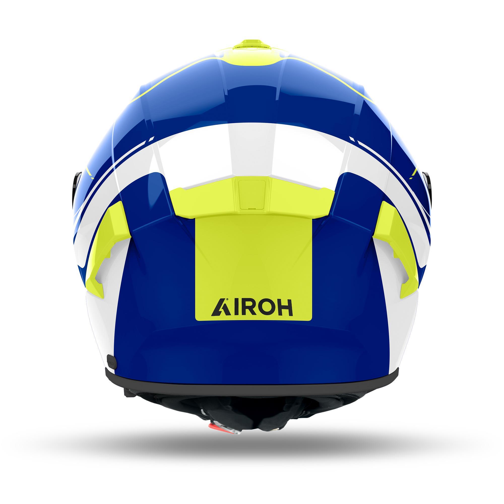 Airoh Spark 2 Chrono Mavi Sarı Parlak Motosiklet Kaskı