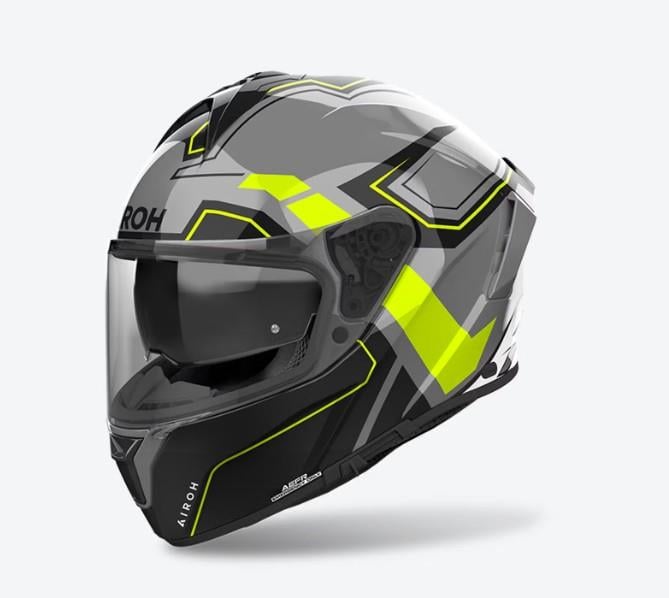 Airoh Spark 2 Dart Sarı Parlak Motosiklet Kaskı