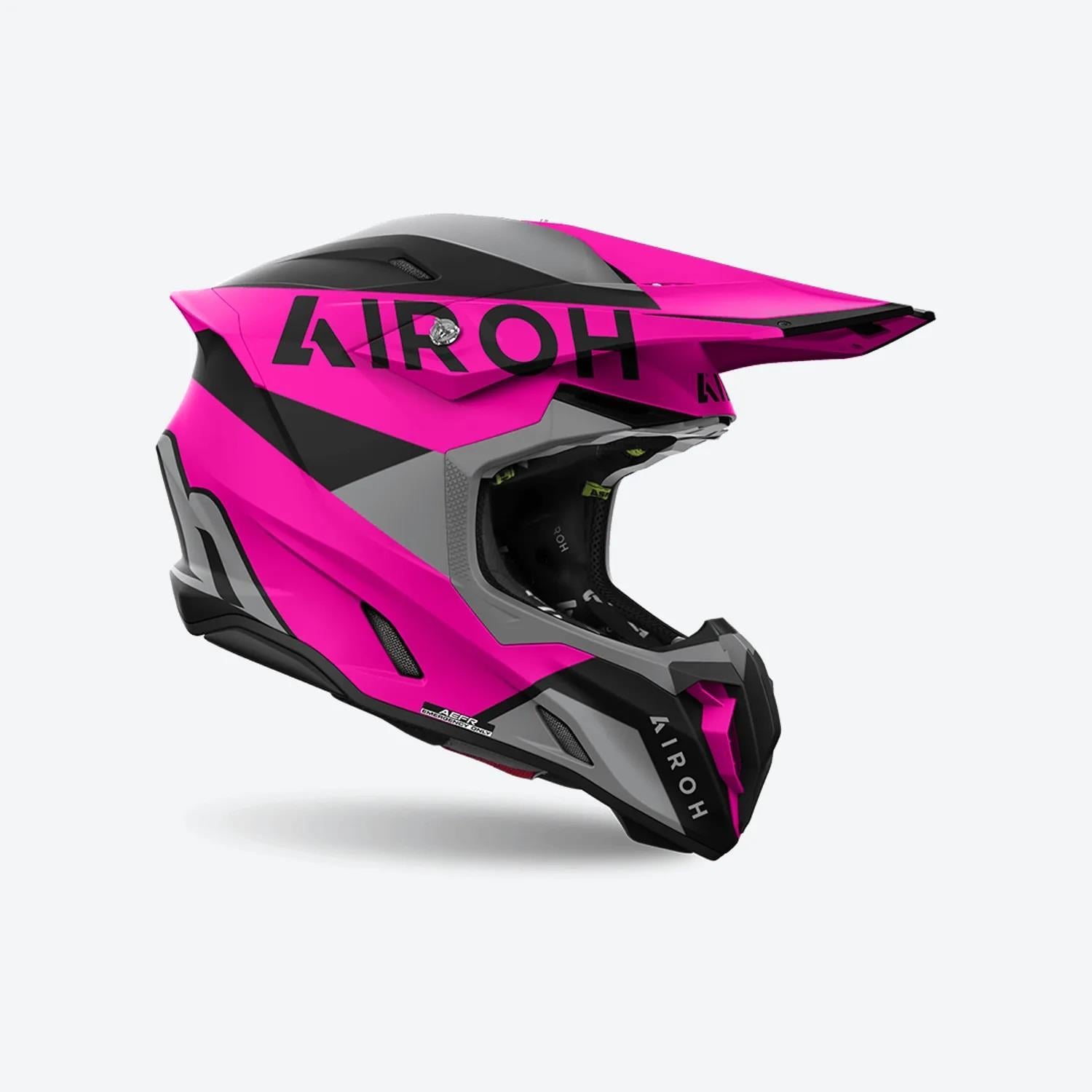 Airoh Twist 3 Kıng Pembe Mat Motosiklet Kaskı