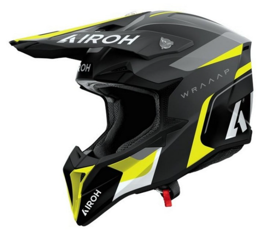 Airoh Wraap Conquer Sarı Mat Motosiklet Kaskı