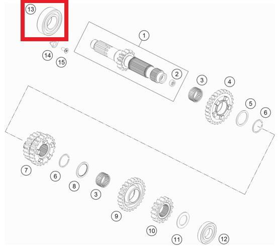 BALL BEARING 6205 C3 KTM ORJ YP A4
