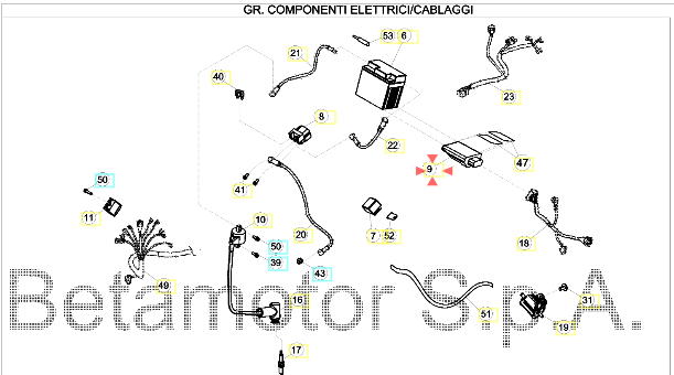 Beta RR 2T 17-19 Beyin OEM