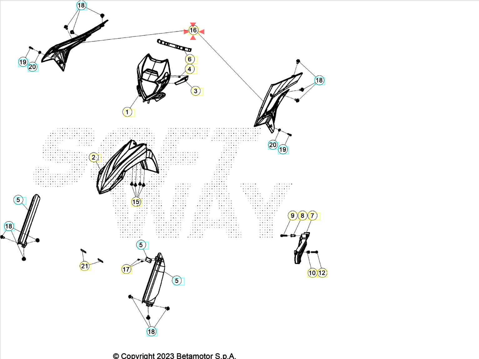 BETA X-TRAINER 25 DEPO GRENAJI KIRMIZI BETA ORJ YP
