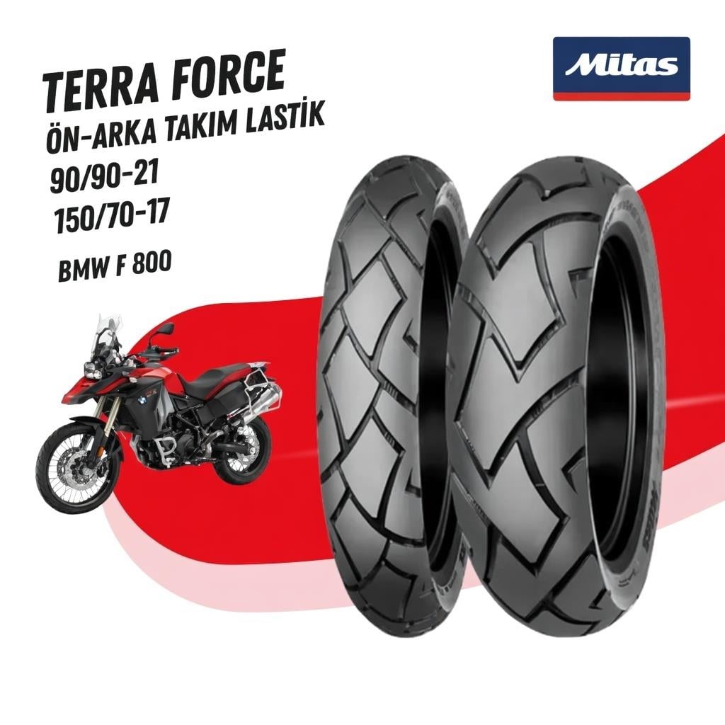 Bmw F800 Mitas 90/90-21 - 150/70-17 Terra Force Ön - Arka Takım Lastik