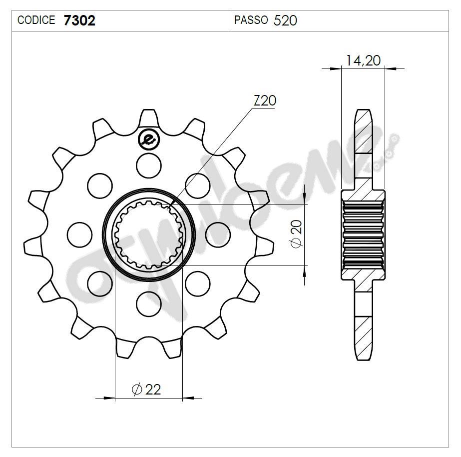 BMW G 310 OGNIBENE ÖN DİŞLİ 16T