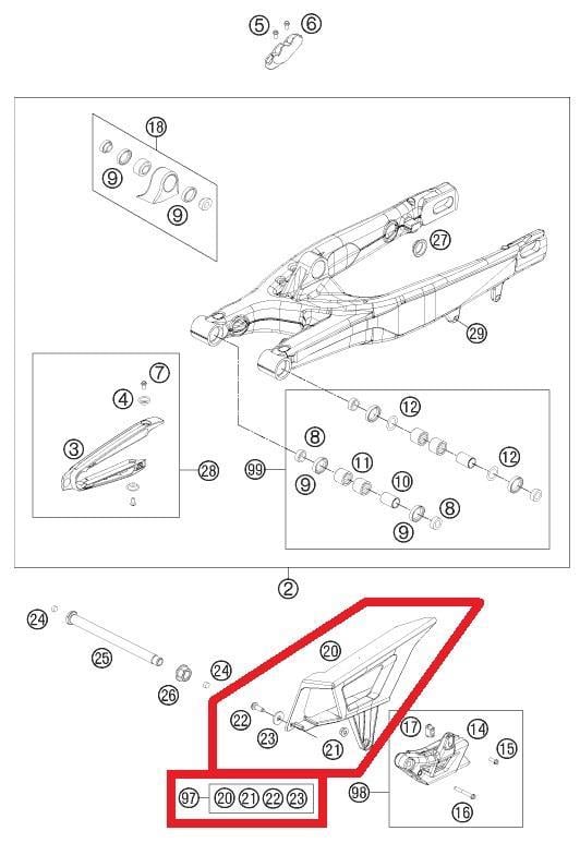 CHAIN PROTEKTION KIT KTM ORJ YP