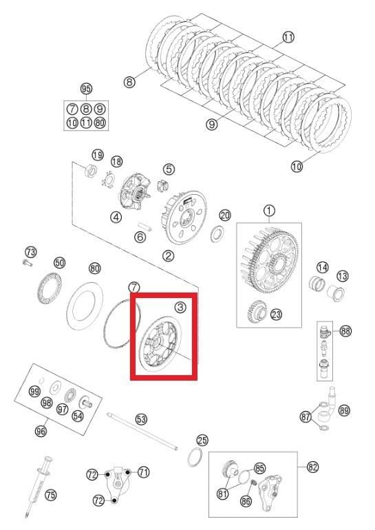 CLUTCH PRESSURE CAP KTM ORJ YP