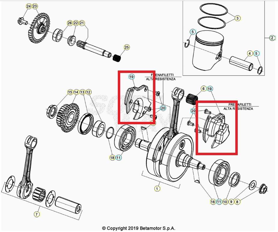 CRANK SHAFT INSERT RR 2T BETA ORJ YP B2
