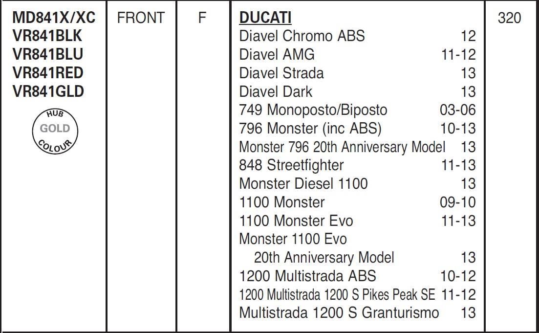 Ducati Multistrada 1200 2010-2018 EBC Ön Disk