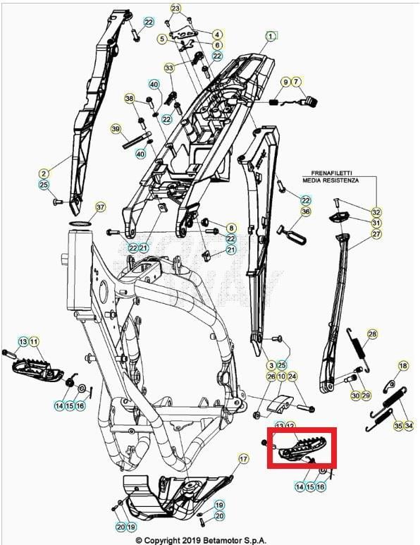 FOOTPEG BETA ORJ YP B1