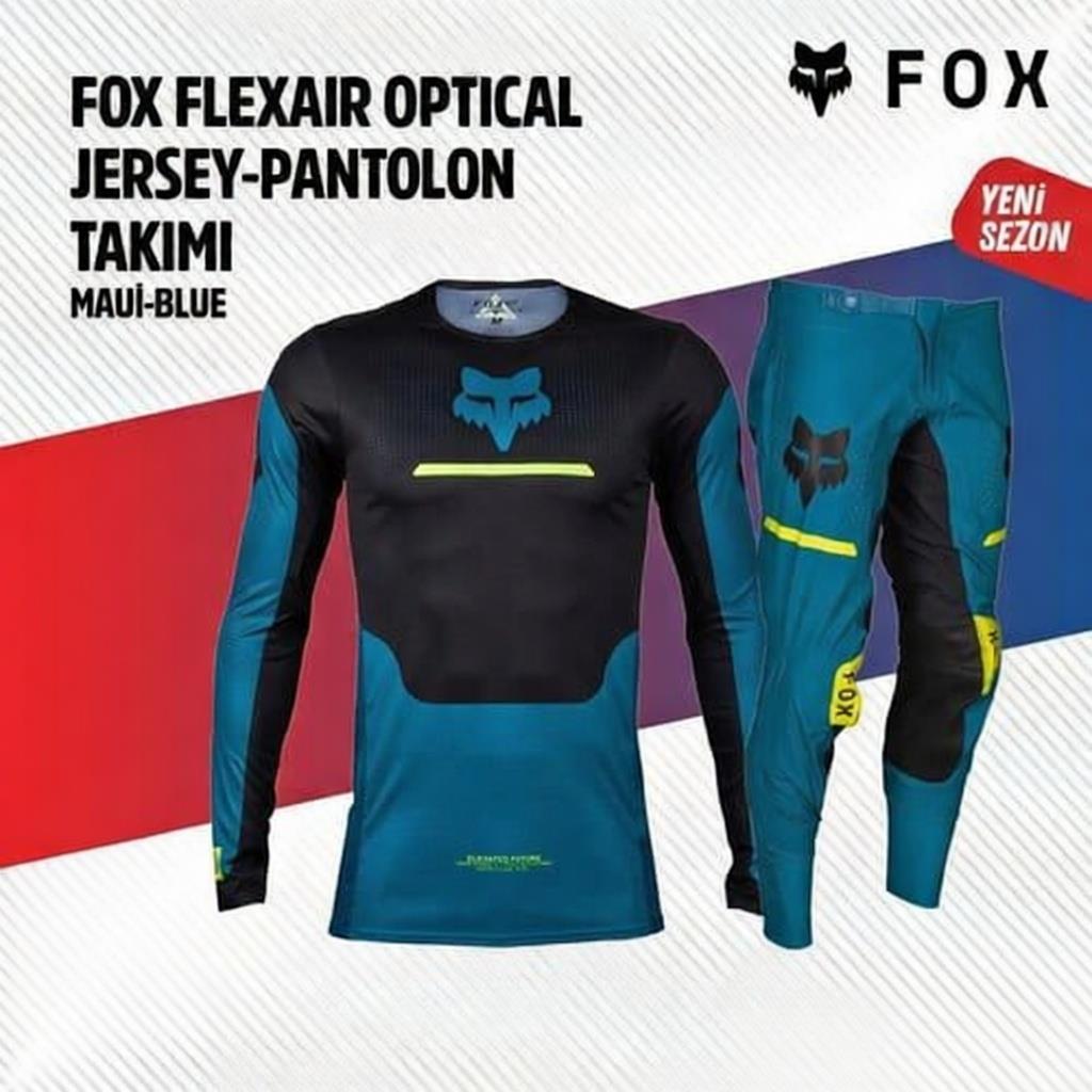 Fox Siyah Turkuaz Jersey Pantolon Takımı