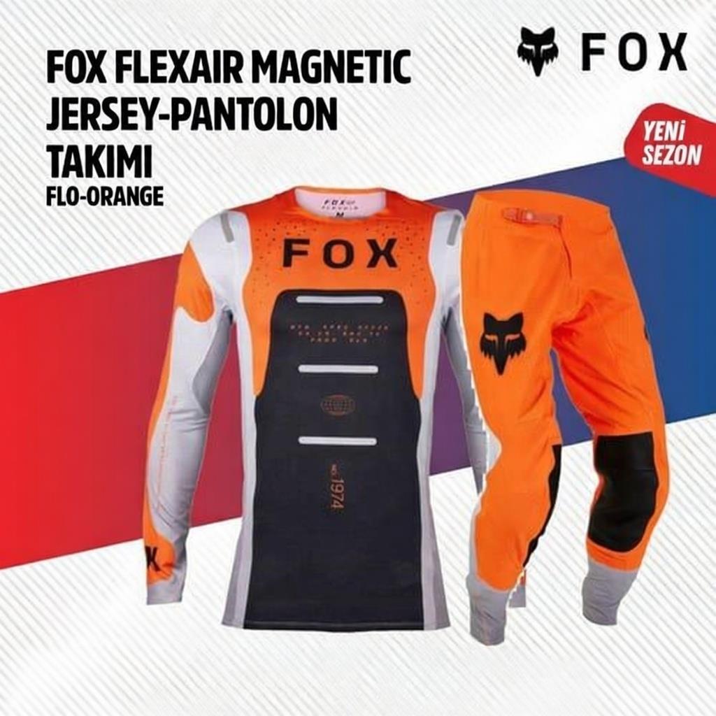 Fox Turuncu Beyaz Jersey Pantolon Takımı