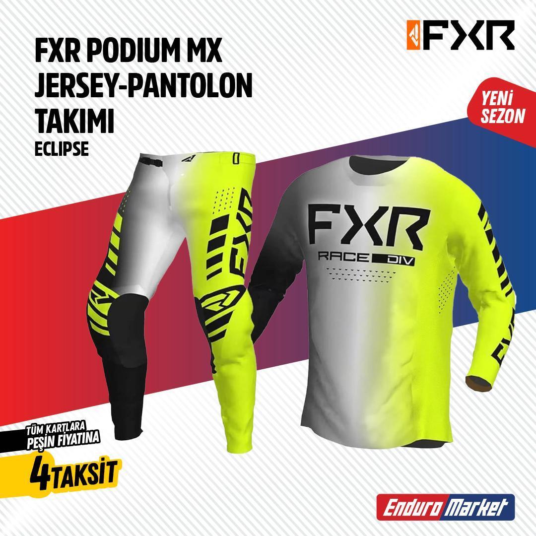 FXR GRİ SARI JERSEY PANTLON TAKIMI