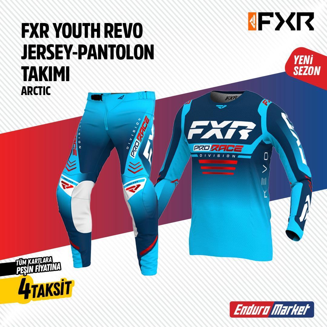 FXR MAVİ TURKUAZ JERSEY PANTLON TAKIMI