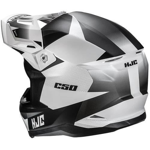 HJC C50 Siyah Beyaz Motosiklet Kaskı