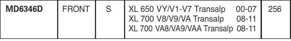 Honda XL 650 2000-2007 Honda XL 700 2008-2011 EBC Ön Disk