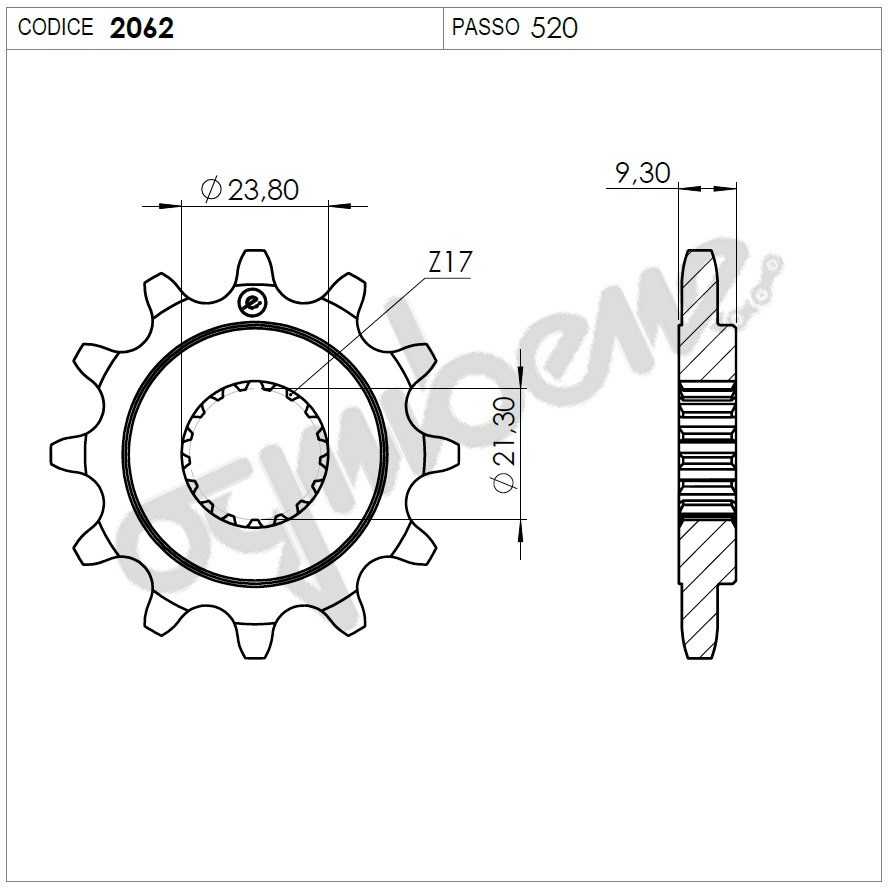 Honda 250 Ognıbene Ön Dişli 15T