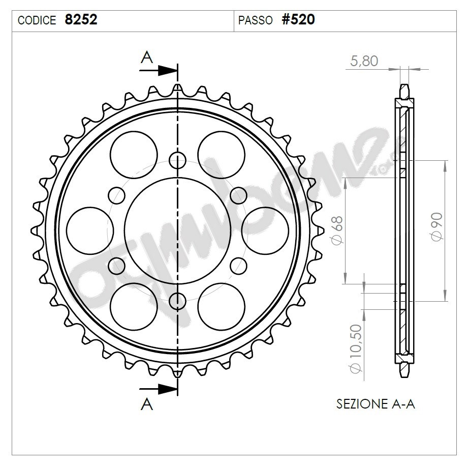 Honda Cb 300 R Ognıbene Arka Dişli 36T
