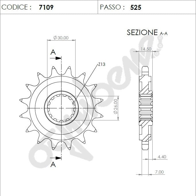 Honda Ognıbene Ön Dişli 16T