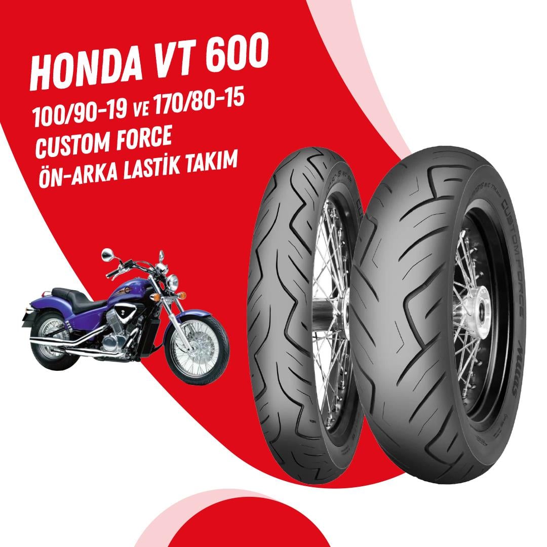 Honda Vt 600 Mitas Custom Force Lastik Takımı