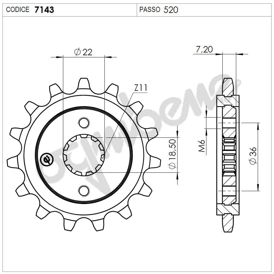 HONDA XR 250 R OGNIBENE ÖN DİŞLİ 13T