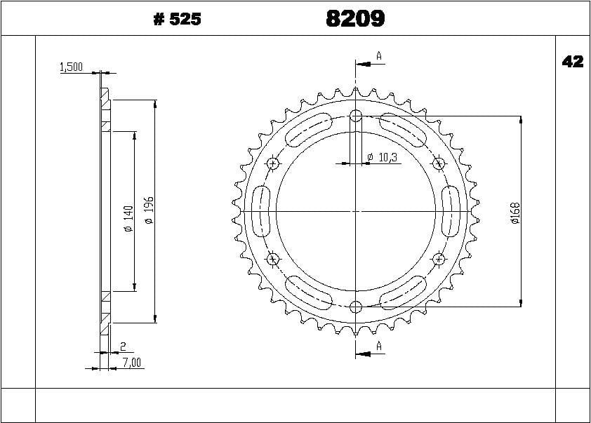 HUSQVARNA NUDA OGNIBENE ARKA DİŞLİ 42T