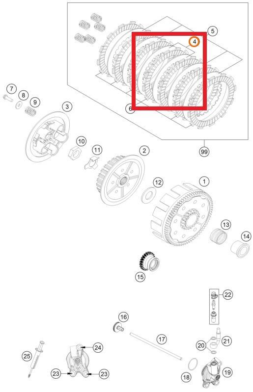 INTERMEDI DISC 1,5MM 98 KTM ORJ YP
