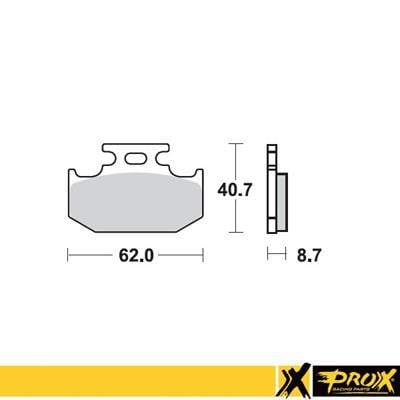 KAW. KX250 89-94 PROX ARKA FREN BALATASI