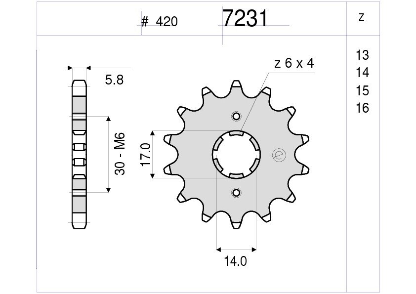 Kawasakı Ognıbene Ön Dişli 13T