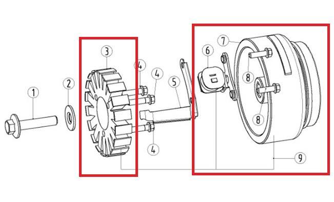 KAYO KT 250 ALTERNATÖR KOMPLE