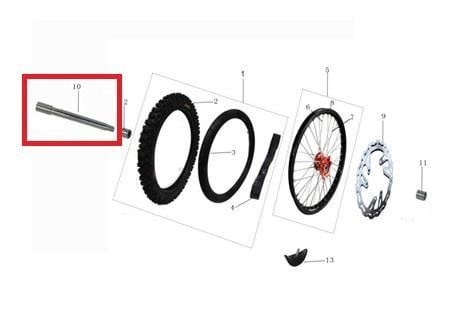KAYO KT 250 ÖN TEKER MİLİ