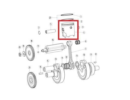 KAYO KT 250 - PİSTON