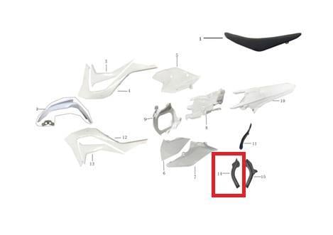 KAYO KT 250 SAŞİ SOL KAPAK