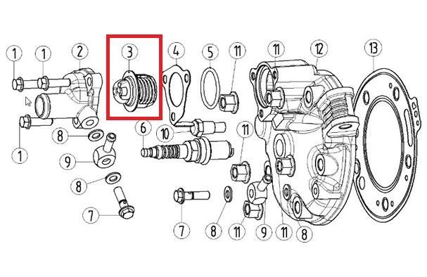 KAYO KT 250 TERMOSTAT VALFİ