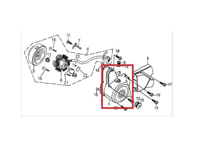 KAYO TS 90 STATOR   KAPAĞI 
