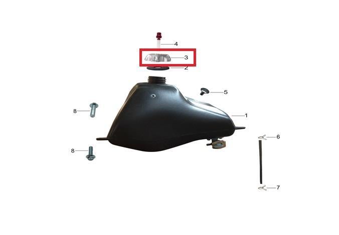 KAYO TT 190 R BENZİN DEPO KAPAĞI