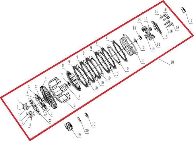 KAYO TT 190 R DEBRİYAJ KOMPLE