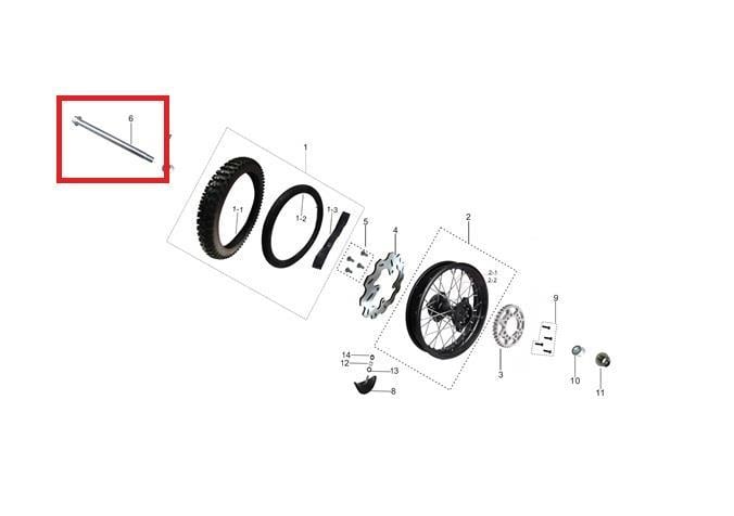 KAYO TT 190 R FLANŞLI MİL
