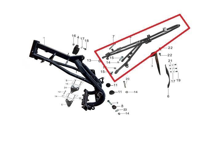 KAYO TT 190 R KURUK ŞASESİ
