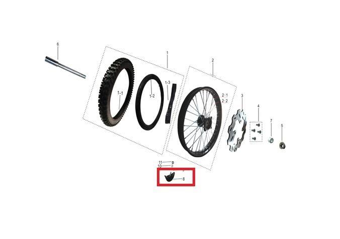 KAYO TT 190 R LASTİK TAKOZU