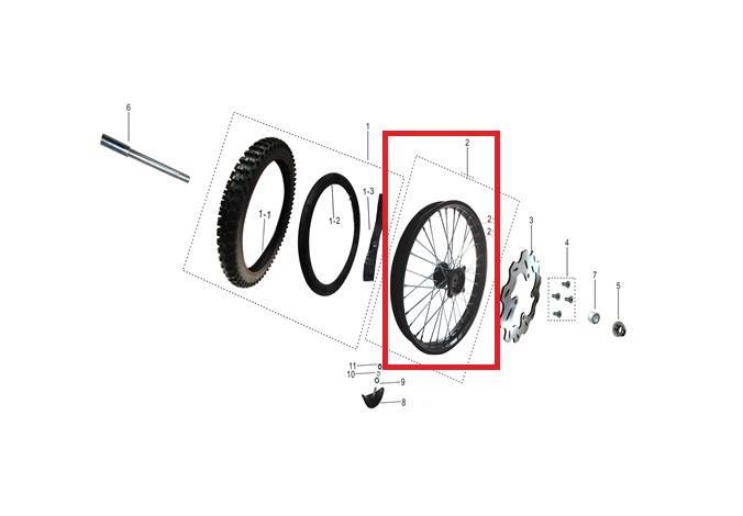KAYO TT 190 R ÖN JANT KOMPLE
